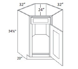 Corner Sink Base Cabinet