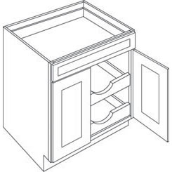 Double Door with Drawer(s) Base with 2 POS