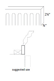 Wide Dental Molding