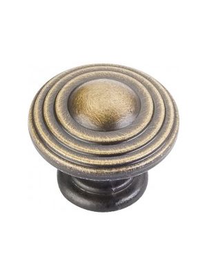 137ABSB Knob in Antique Brushed Satin Brass