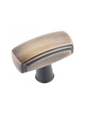 519ABSB Knob in Antique Brushed Satin Brass