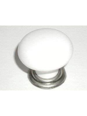 M102 Large knob in Antique Pewter & White