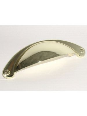 M398 Cup handle in Polished Brass