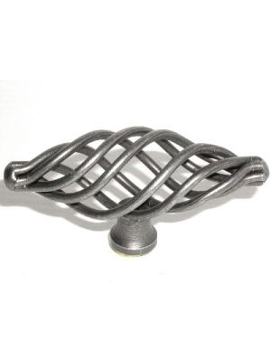 M622 Medium Oval Twist Knob in Pewter