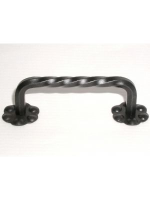 M647 Twist D Handle w/backplate in Patine Black