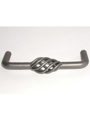 M652 Twisted Wire D Handle in Pewter