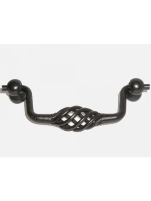 M743 Twisted Wire Drop Handle in Patine Black