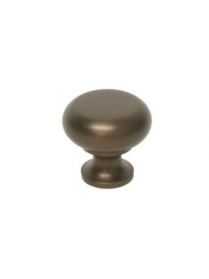 M754 Flat-faced Round Knob in Oil Rubbed Bronze