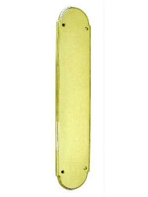 M900 Non-beaded Push Plate in Polished Brass