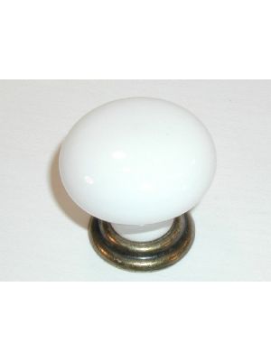 M108 Large knob in German Bronze & White