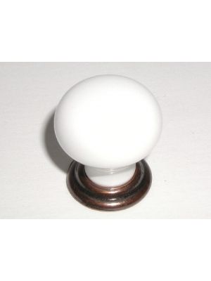 M114 Small knob in Old English Copper & White