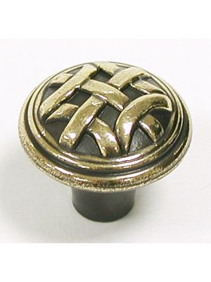 M166 Celtic small knob in Dark Antique Brass