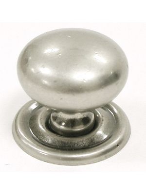 M25 Victoria knob w/backplate in Antique Pewter