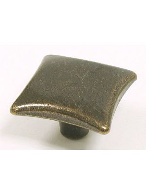 M254 Square knob in German Bronze