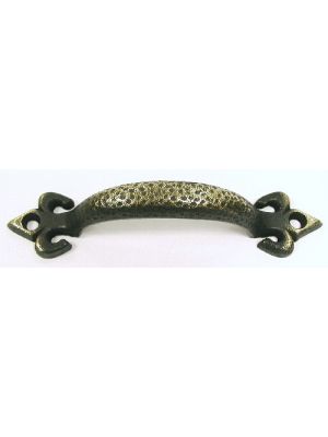 M267 Fleur handle in Dark Antique Brass