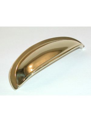 M358 Cup handle in Polished Brass