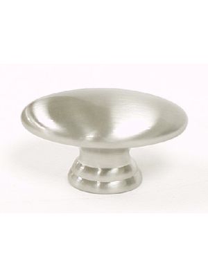 M379 Oval Knob in Brushed Satin Nickel