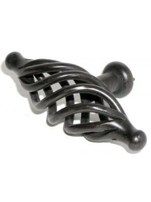 M626 Large Oval Twist Knob in Patine Black