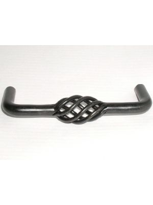 M653 Twisted Wire D Handle in Patine Black