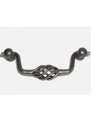 M742 Twisted Wire Drop Handle in Pewter