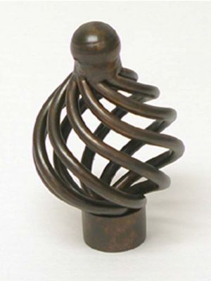 M778 Small Flower Twist Knob in Oil Rubbed Bronze